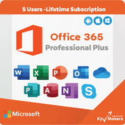 Office 365 Professional Plus - Lifetime Subscription for 5 Devices Keyproshop- Authorized Seller