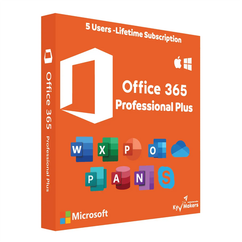 Office 365 Professional Plus - Lifetime Subscription for 5 Devices Keyproshop- Authorized Seller