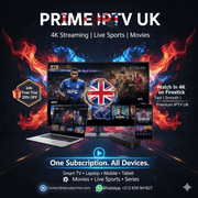 Prime IPTV 4K Subscription Best IPTV UK provider with Premier League, Netflix, and global channels in Ultra HD